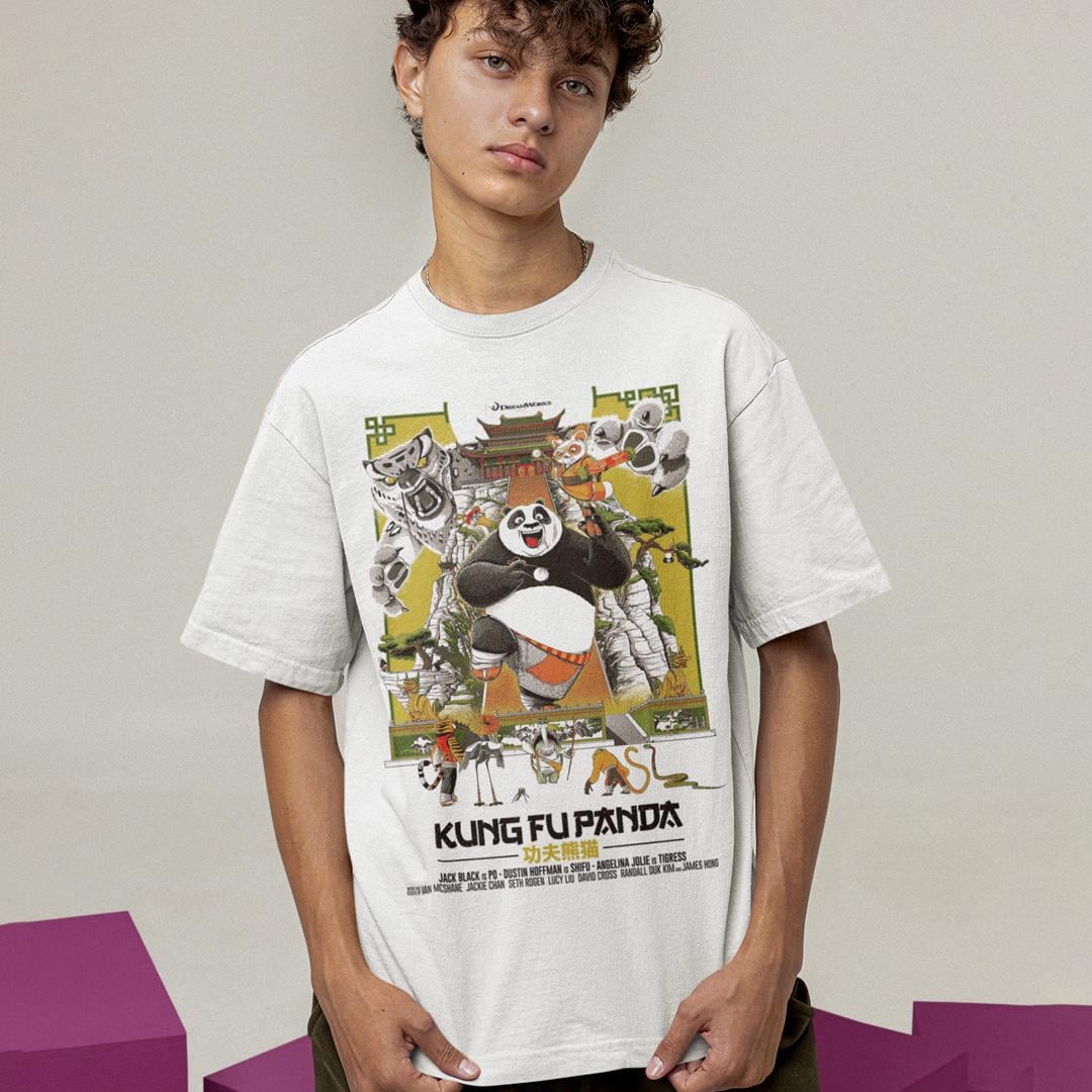 Футболка унисекс Kung Fu Panda Old School Poster wht L Белый (0000013101)