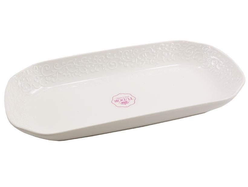 Блюдо фарфоровое TUDOR ЛОЗА прямоугольное 31 см (TU3872)