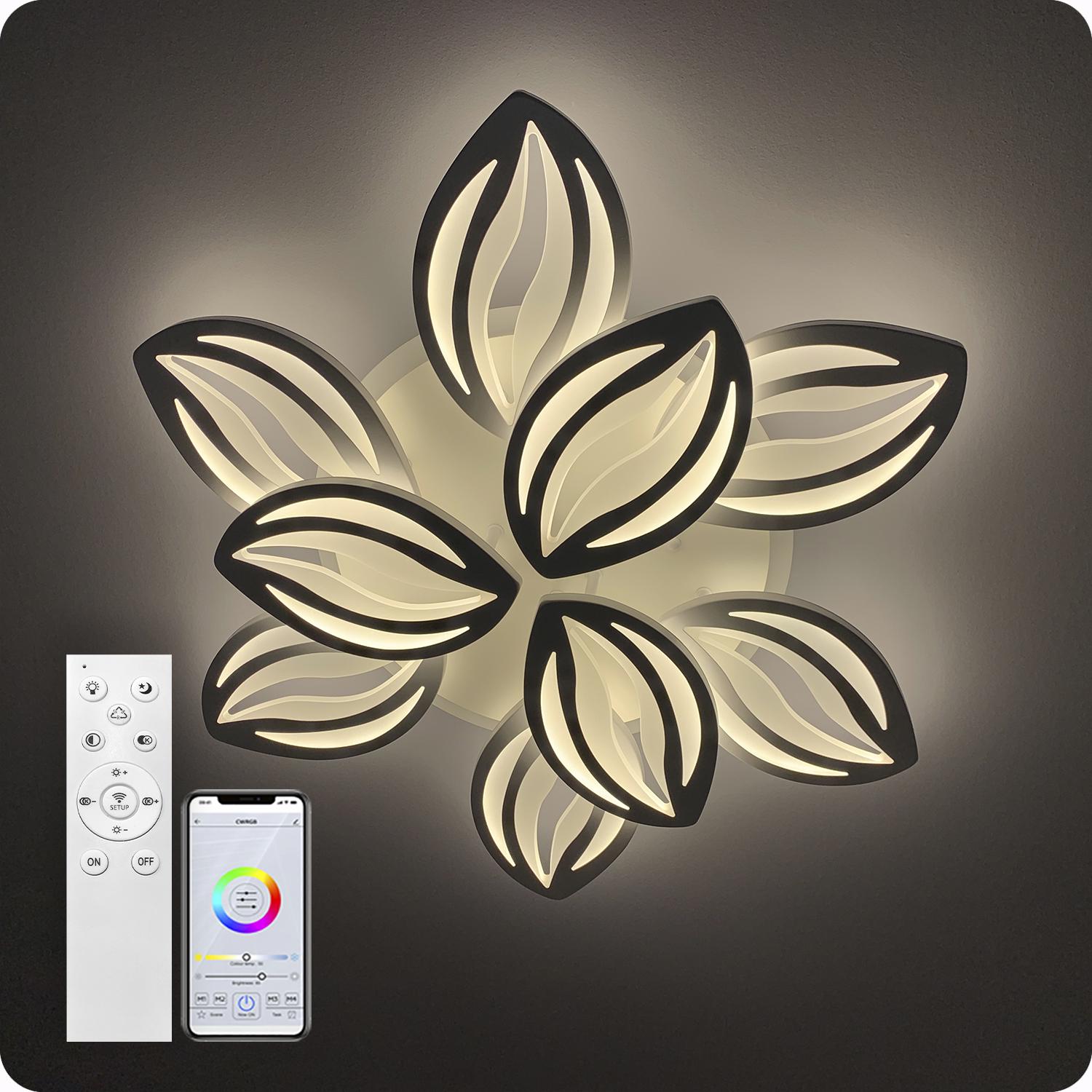 Люстра світлодіодна 517 Light 3color з пультом 180 Вт Білий (01755) - фото 2 Люстра світлодіодна 517 Light 3color з пультом 180 Вт Білий (01755) - фото 2