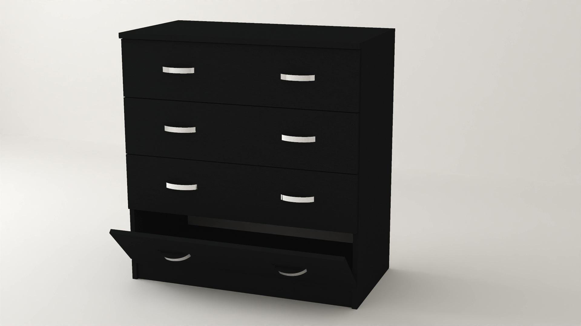 Комод Алекса ВК-20 90х45х90 см Антрацитовий (61007) - фото 1 Комод Алекса ВК-20 90х45х90 см Антрацитовий (61007) - фото 1