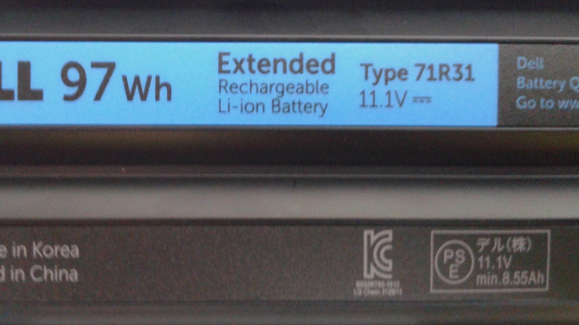 Акумуляторна батарея Dell M5Y0X 97Wh (0446) - фото 5 Акумуляторна батарея Dell M5Y0X 97Wh (0446) - фото 5