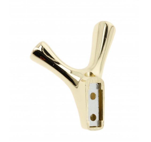 Крючок для одежды настенный GTV TORNA металлический 71х81х47 мм Золото (24767934) - фото 2