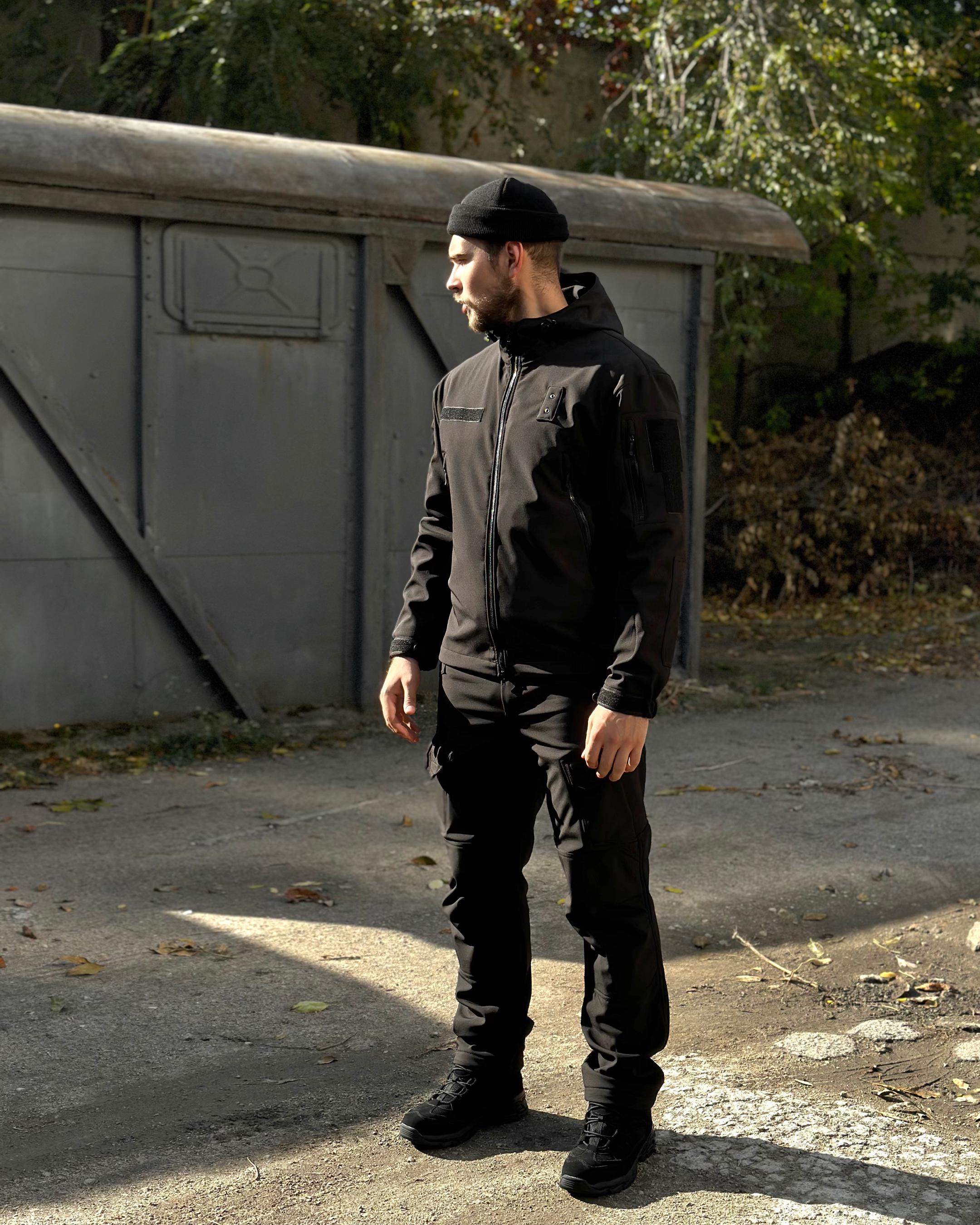Куртка военная COOPERR Soft Shell II XS Черный (KUR-1.1.XS) - фото 4