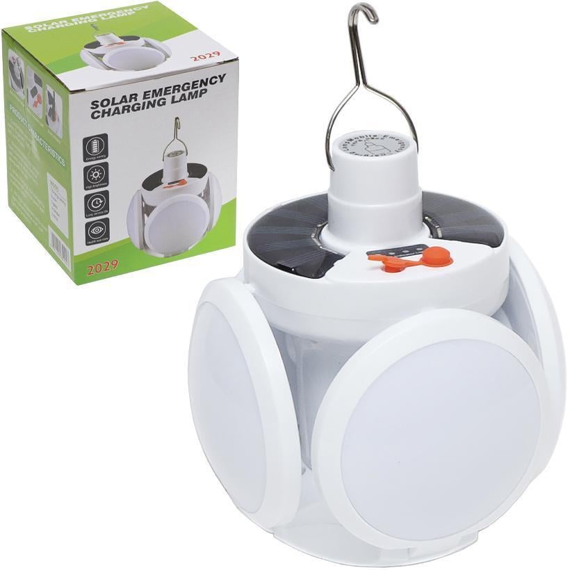 Фонарь-светильник универсальный подвесной раскладной Solar Emergency Lamp 2029 с аккумулятором