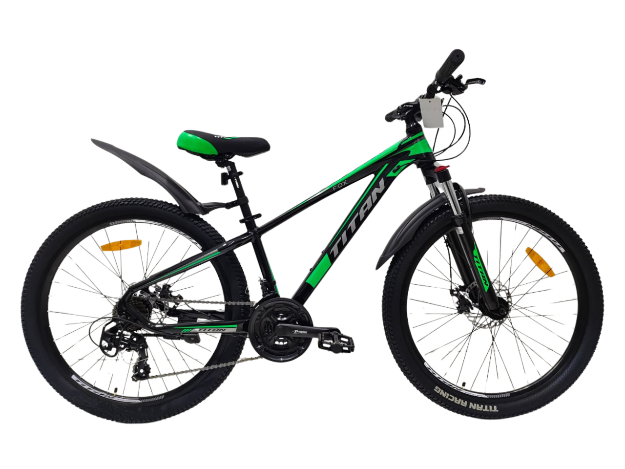 Велосипед Titan FOX 26" 13" Черно-зеленый