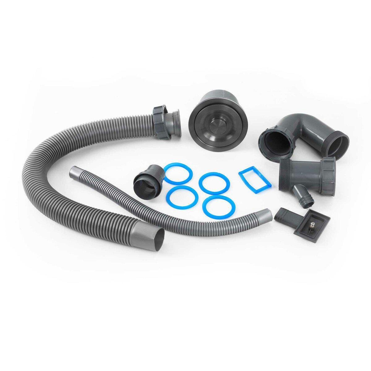 Евросифон одинарный Platinum PVD для Handmade моек Черный (PLTM-SP000032522)