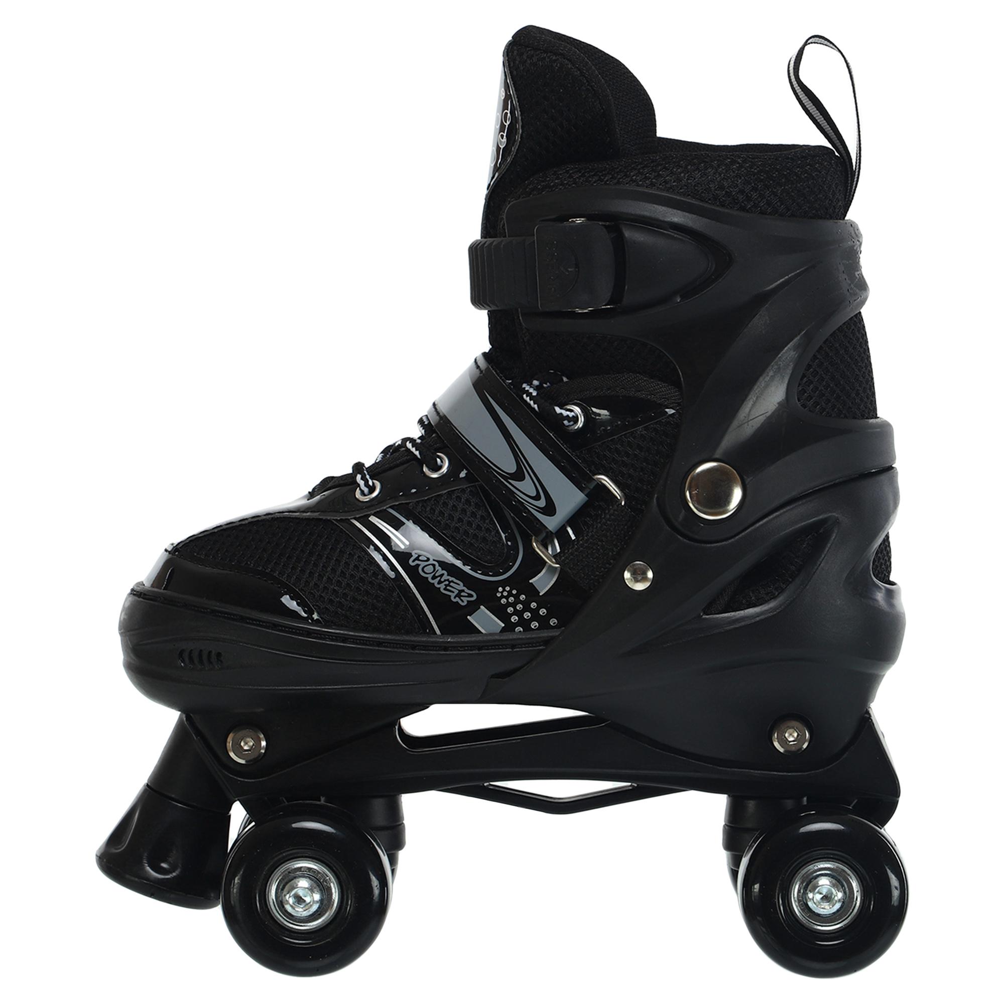 Ролики квади розсувні Banwei SK-9454 р. 39-42 Чорно-сірий (SK-9454_Черный-серый_L_(39-42) - фото 3