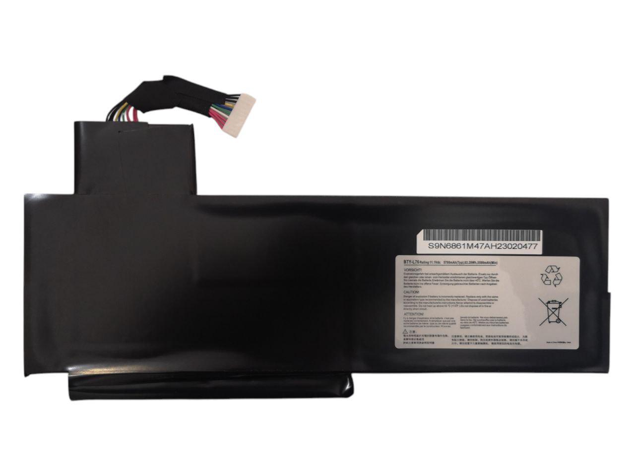 Аккумулятор для MSI GS70/GS70 2OD/GS72/MS-1771/MS-1772/MS-1773/MS-1774/BTY-L76 5400 mAh 58,8Wh (23116274)