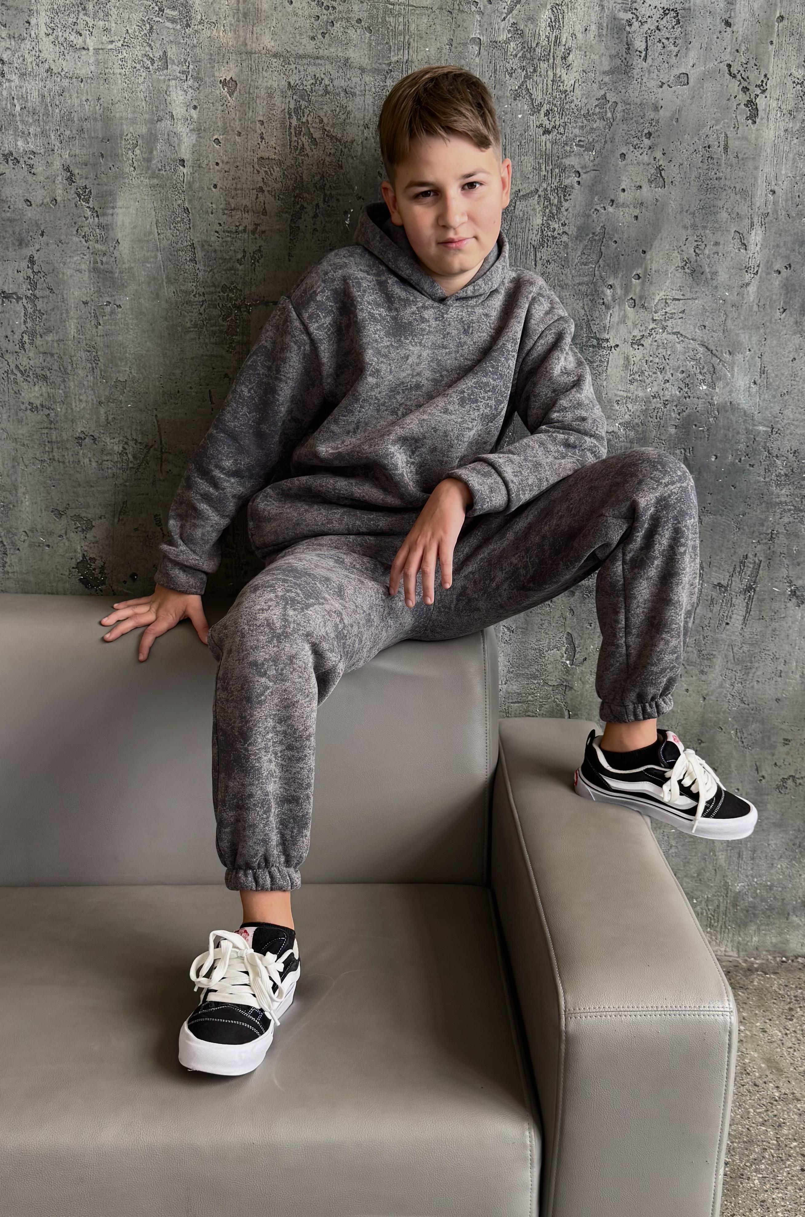 Костюм утеплений TM Spinogriz СПИ2025 oversize 128 см Сірий (29846089) - фото 3 Костюм утеплений TM Spinogriz СПИ2025 oversize 128 см Сірий (29846089) - фото 3