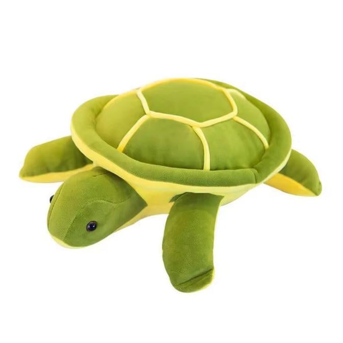 Игрушка мягкая-подушка Черепаха 35 см Зеленая