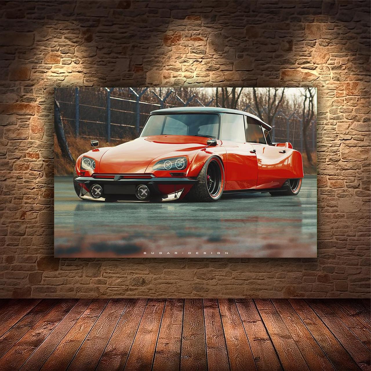 Картина на холсте Спортивный автомобиль 35x55 см (M177)