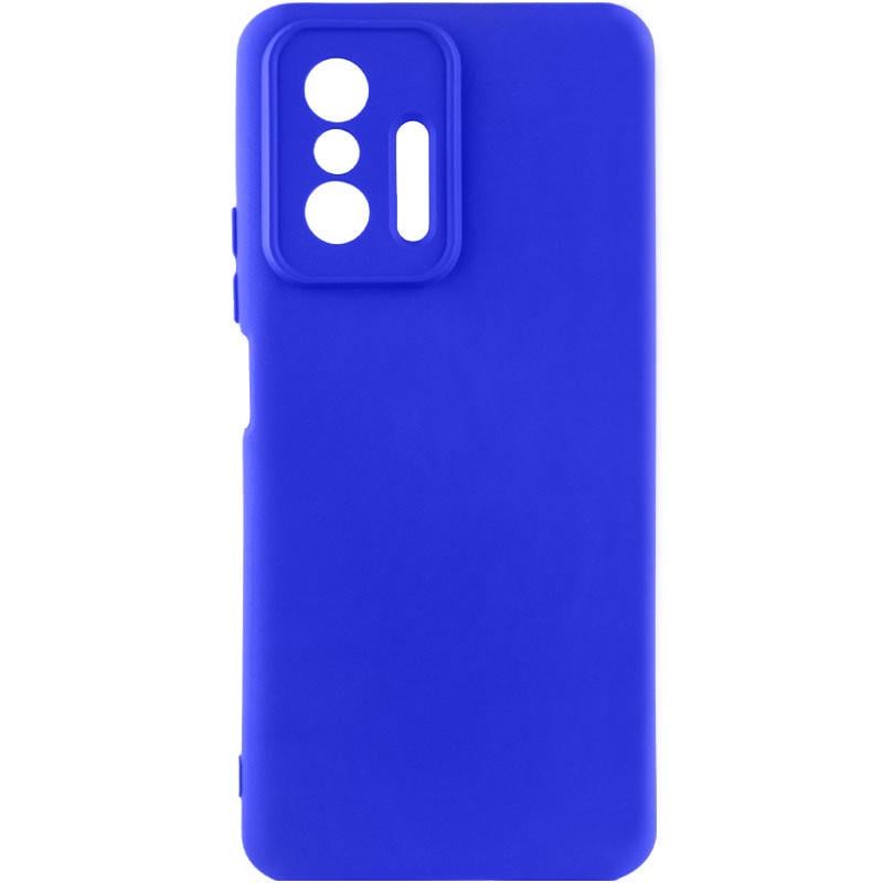Противоударный Чехол Silicone Cover Lakshmi Full Camera (AA) для Xiaomi 11T / 11T Pro Синий / Iris