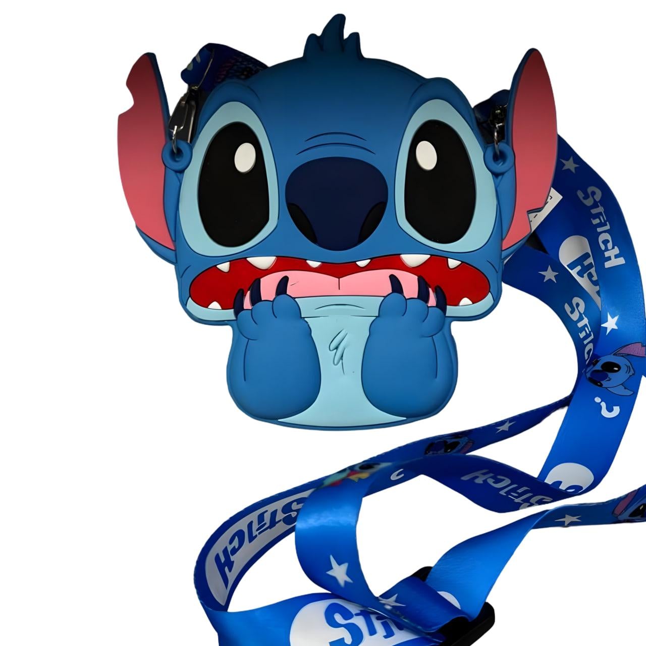 Сумка детская силиконовая с ремешком Stitch 13х11 см Голубой (25-520) Сумка детская силиконовая с ремешком Stitch 13х11 см Голубой (25-520)