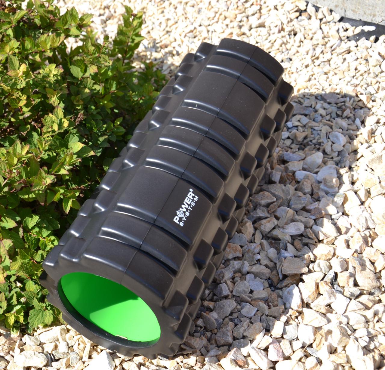 Ролик массажный Power System PS-4050 Fitness Foam Roller 33x15 см Black/Green (A-012068) - фото 7