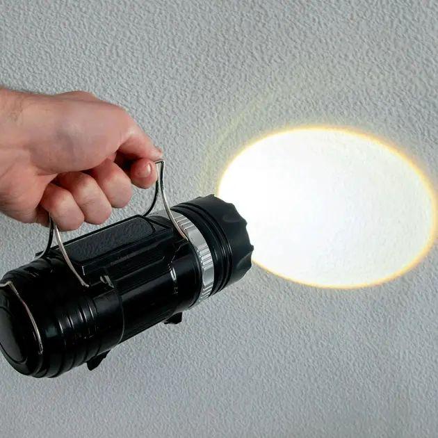 Светодиодный фонарь для кемпинга MHZ с солнечной панелью 3+3W SB-9699 с аккумулятором 1600 mAh от сети (opt-14973) - фото 4