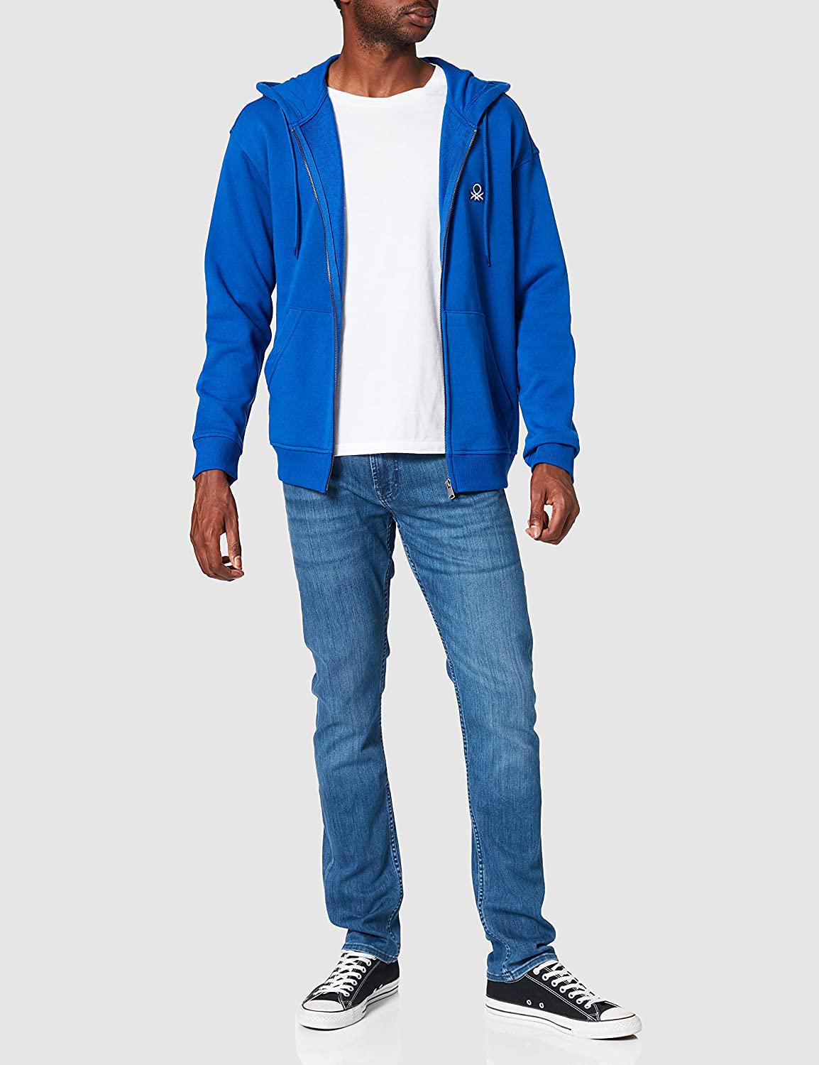 Свитшот мужской Benetton 3j68j5217 S Синий - фото 2 Свитшот мужской Benetton 3j68j5217 S Синий - фото 2