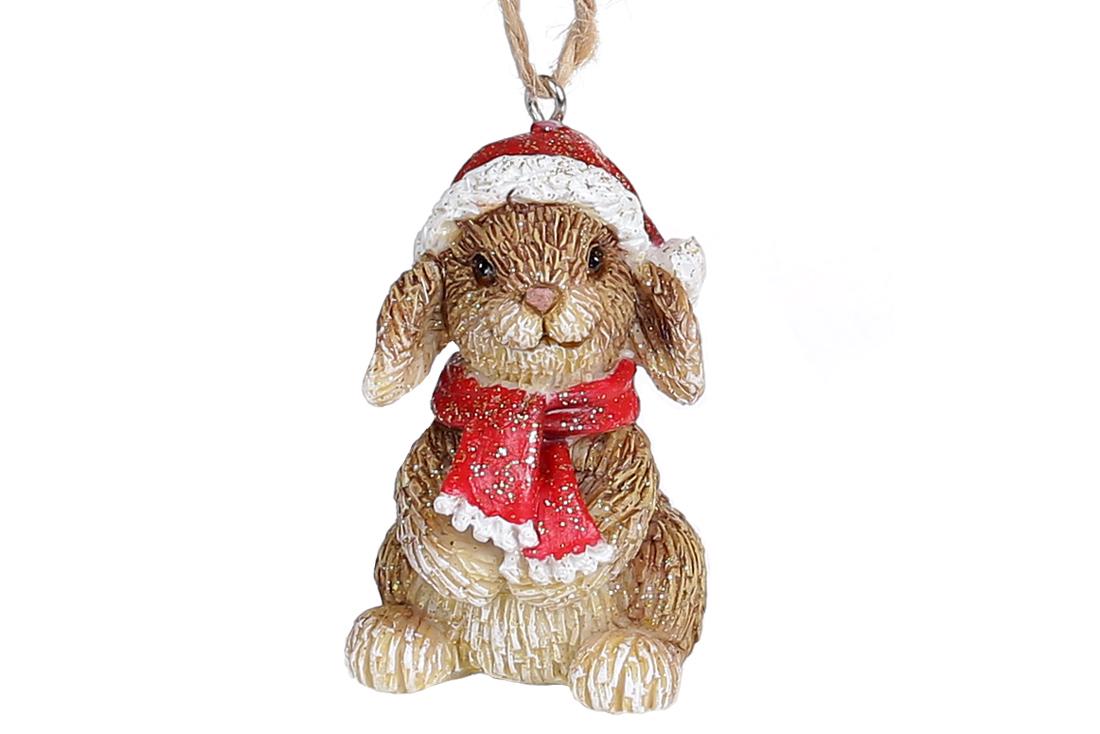 Декоративная фигурка на подвесе BonaDi Кролик 5,5 см (K07-214)