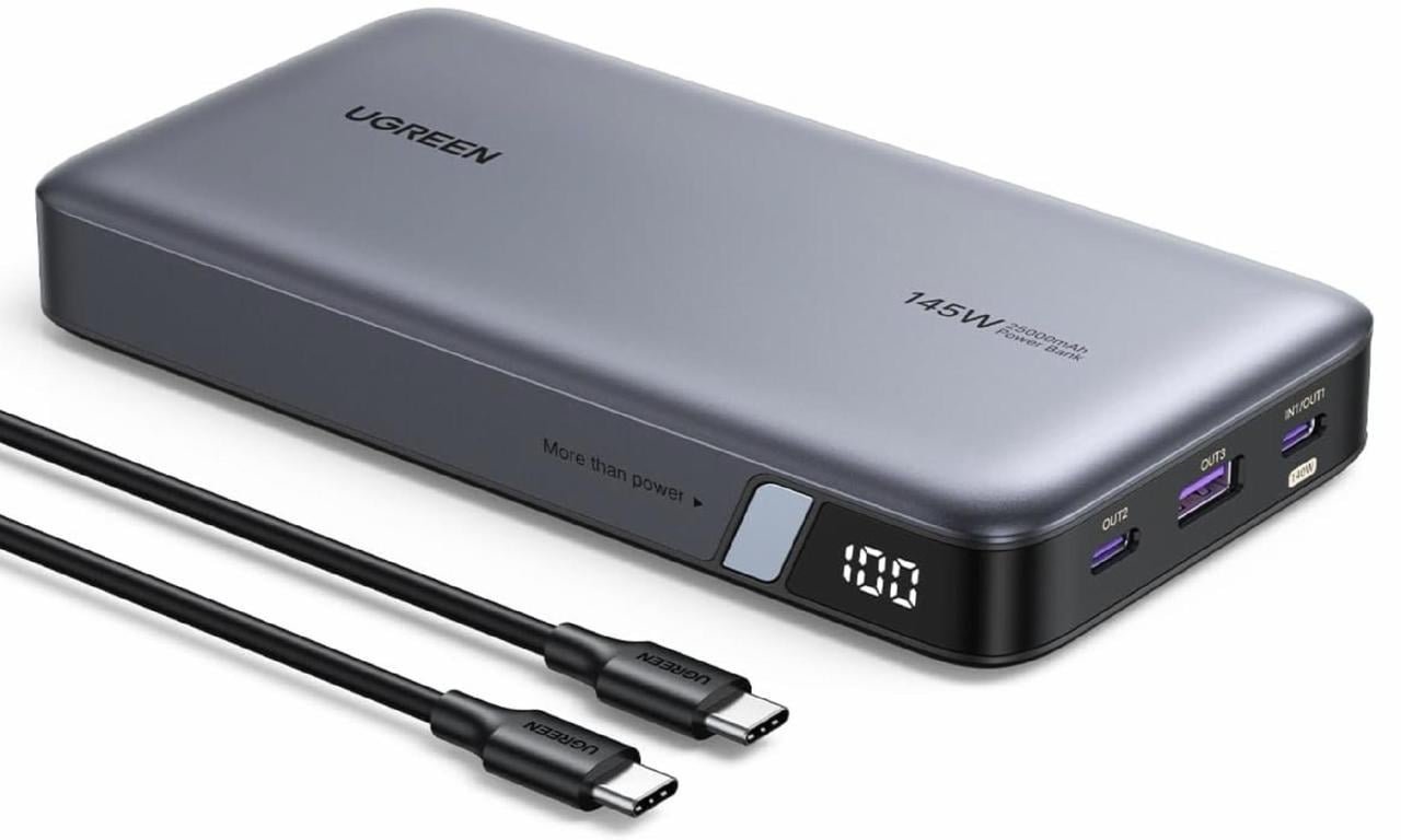 Повербанк UGREEN 145W 3-port Laptop Fast Charging 25000 mAh (PB205)