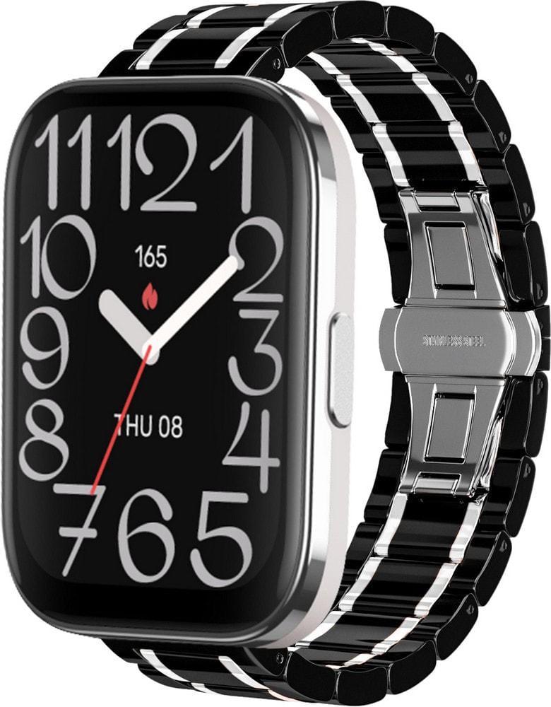 Ремешок керамический Ceramo для Amazfit Bip 5 Unity Black White (37069-1E)