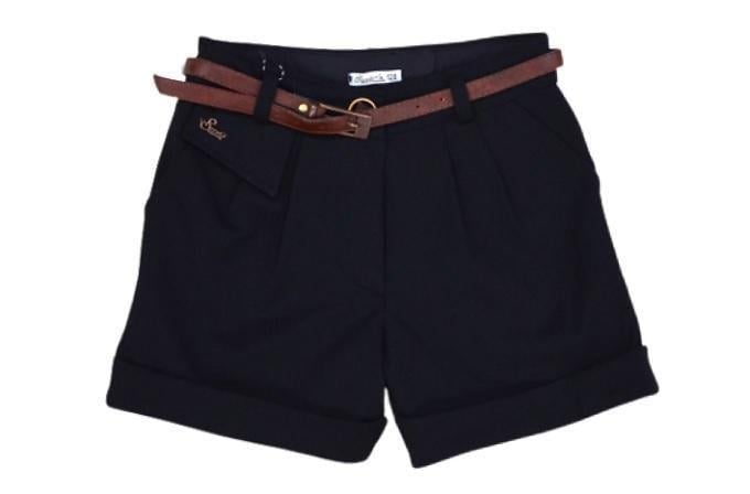 Шорты школьные для девочки Suzie АДЕЛЬ 03 шерсть 122 см Черный (89985403_122)