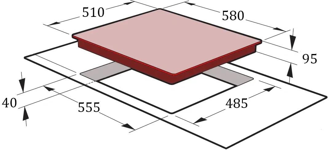 Варочная поверхность газовая Gunter&Hauer GH 606 ​​IX сталь электроподжиг газ-контроль 60 см - фото 2