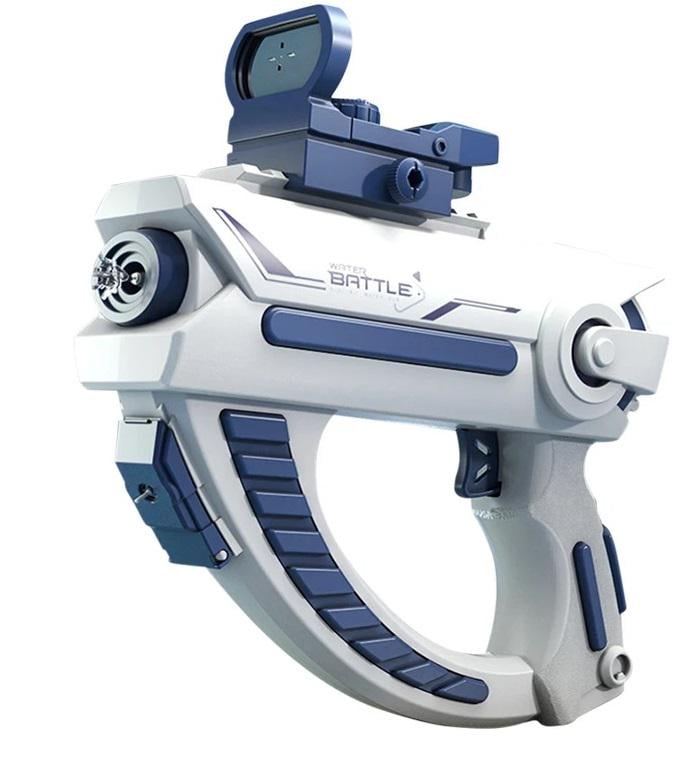 Пістолет водяний SPACT GUN акумулятор 3,7 V приціл White/Blue (149741)