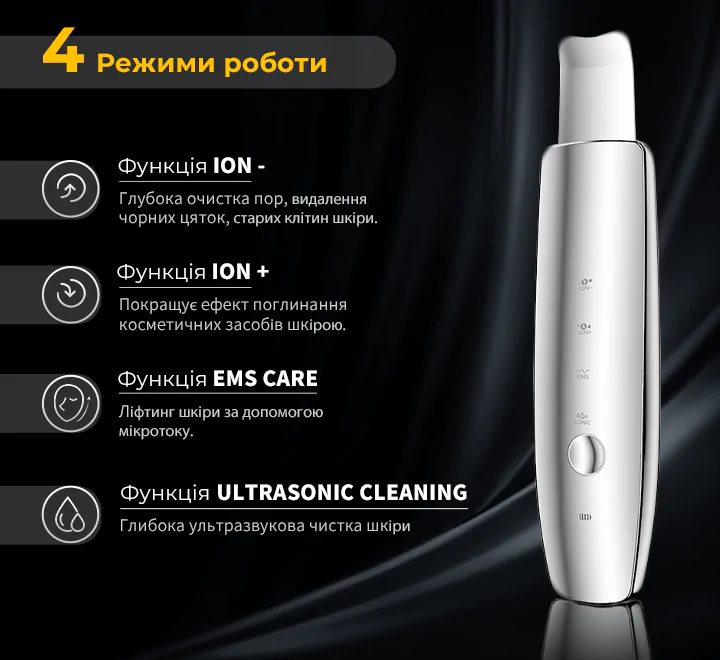 Ультразвуковой скрабер для чистки лица Skin Care Pro2 - фото 3 Ультразвуковой скрабер для чистки лица Skin Care Pro2 - фото 3