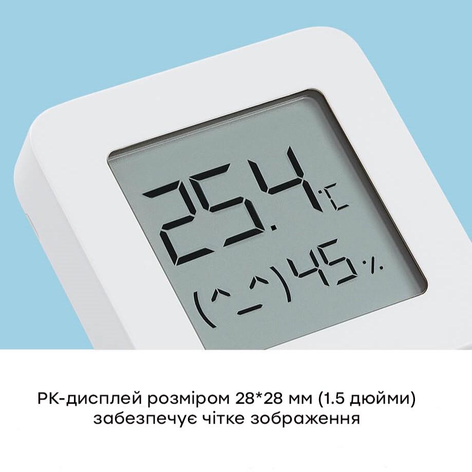 Термометр-гігрометр Mijia Bluetooth Thermometer 2 LYWSD03MMC компактний - фото 6