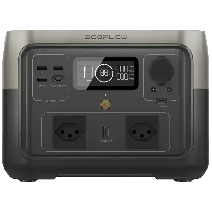 Зарядна станція EcoFlow RIVER 2 MAX 512 Вт LiFePO4 версія Switzerland Чорний (634240)