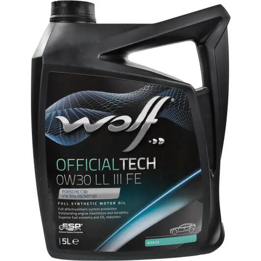Моторное масло WOLF Officialtech LL III FE 0W-30 5 л (1044344) Моторное масло WOLF Officialtech LL III FE 0W-30 5 л (1044344)