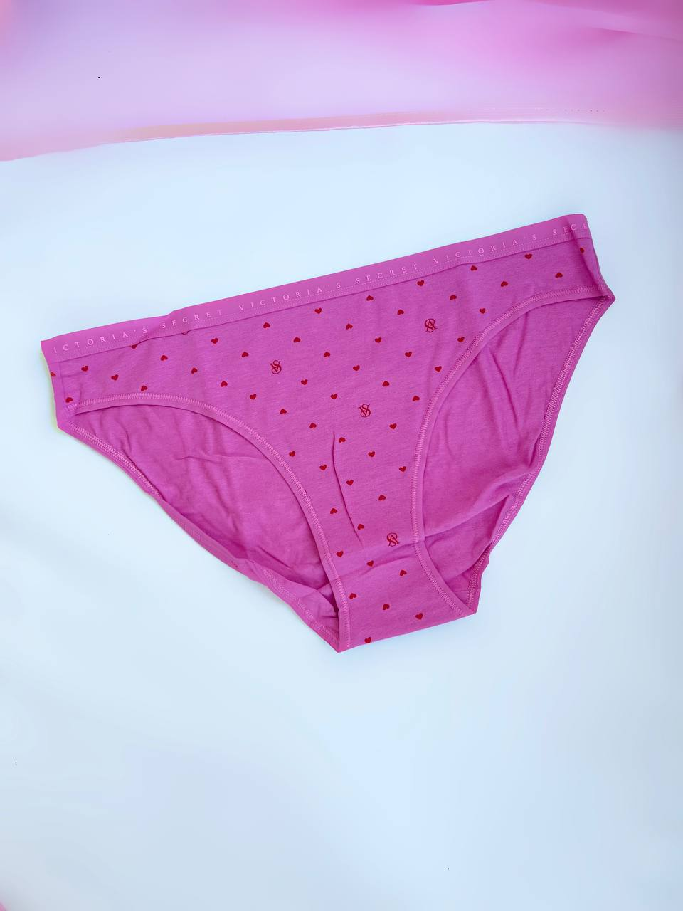 Труси Victoria's Secret Stretch Cotton Bikini Panty L Рожевий (27304311)