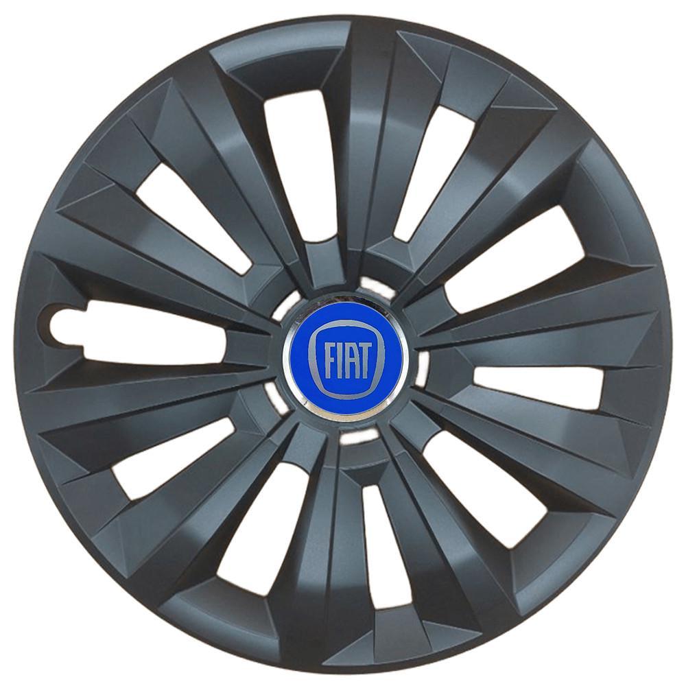 Комплект колпаков SJS R15 для Fiat Blue 346 4 шт. Черный (108299)