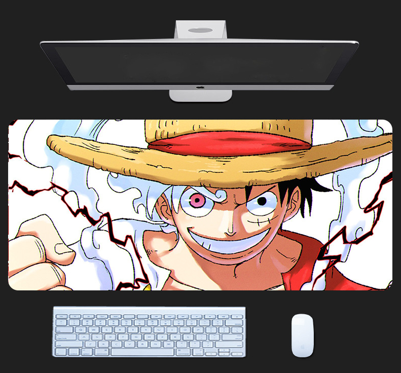 Коврик для мышки с Аниме принтом One piece Монки Д. Луффи 800х300х3 мм (0123)