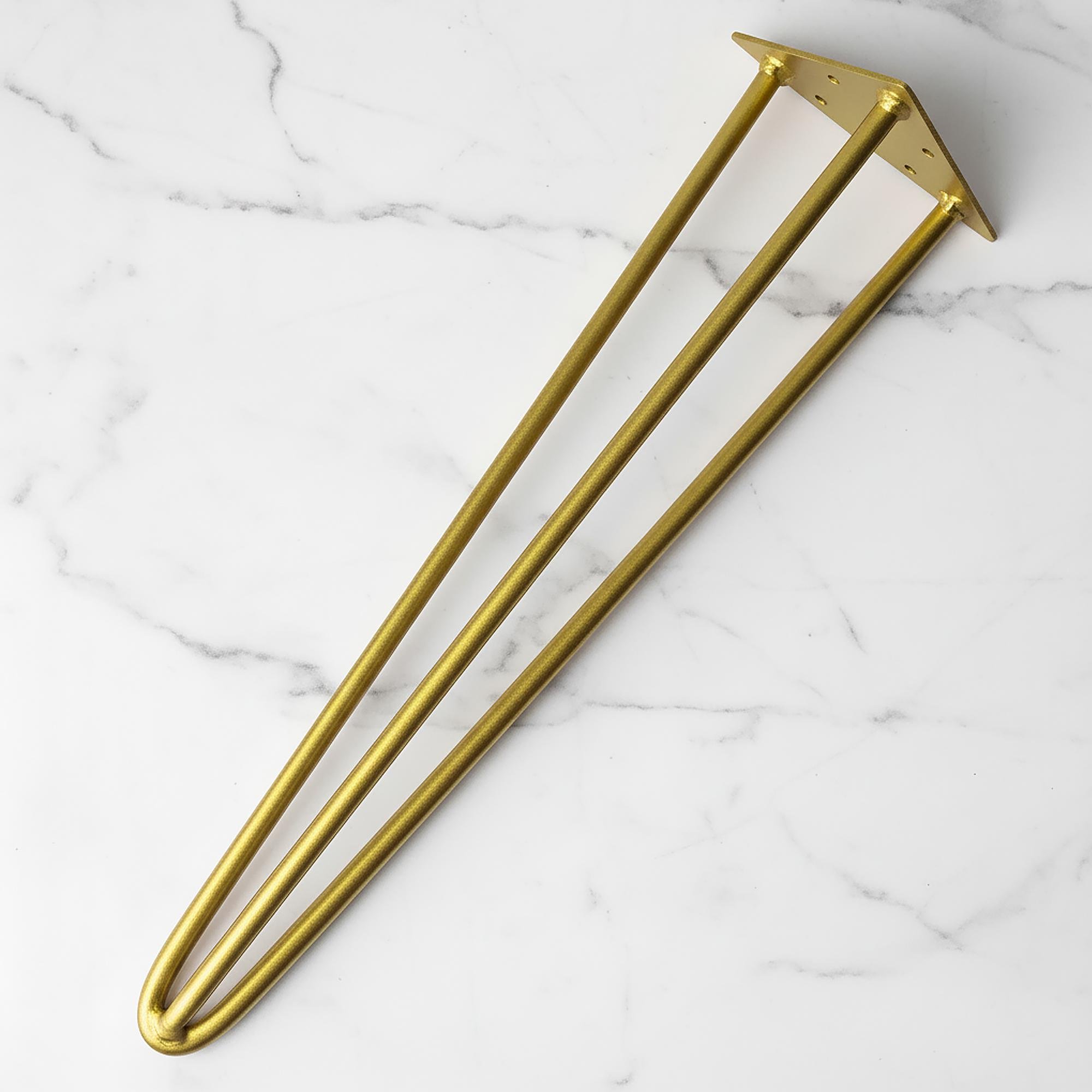 Ножка-шпилька для журнального стола тройная из металла 450 мм Золотой (1121) Ножка-шпилька для журнального стола тройная из металла 450 мм Золотой (1121)