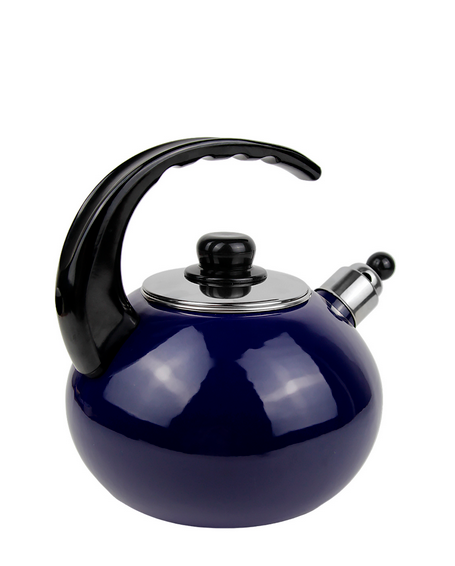 Чайник эмалированный со свистком 2,5л Синий (1039С) - фото 5 Чайник эмалированный со свистком 2,5л Синий (1039С) - фото 5