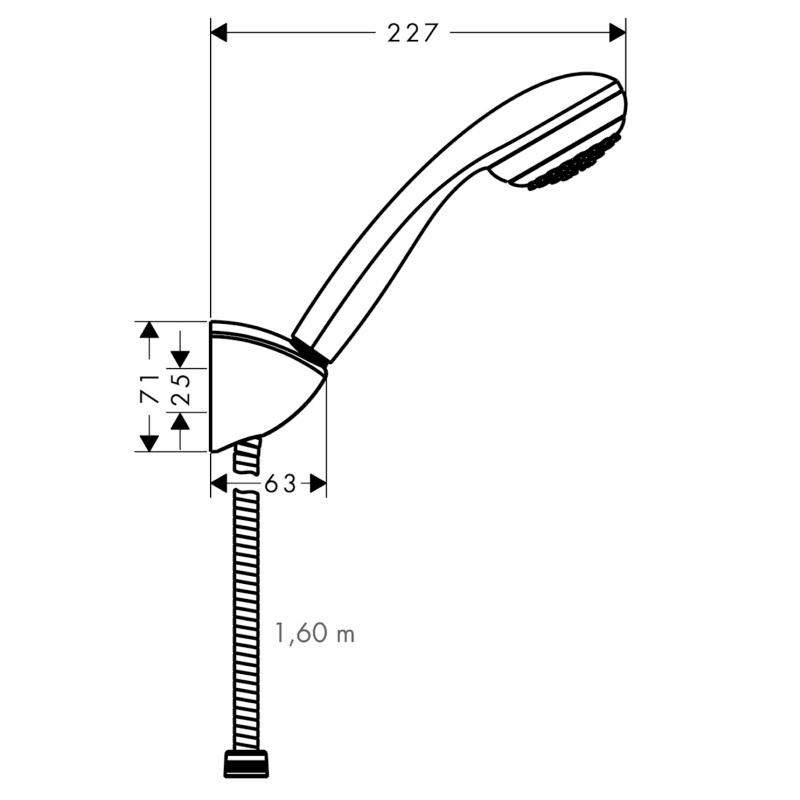 Душевой комплект Hansgrohe CROMETTA 85 27577000 Хром (111705) - фото 2