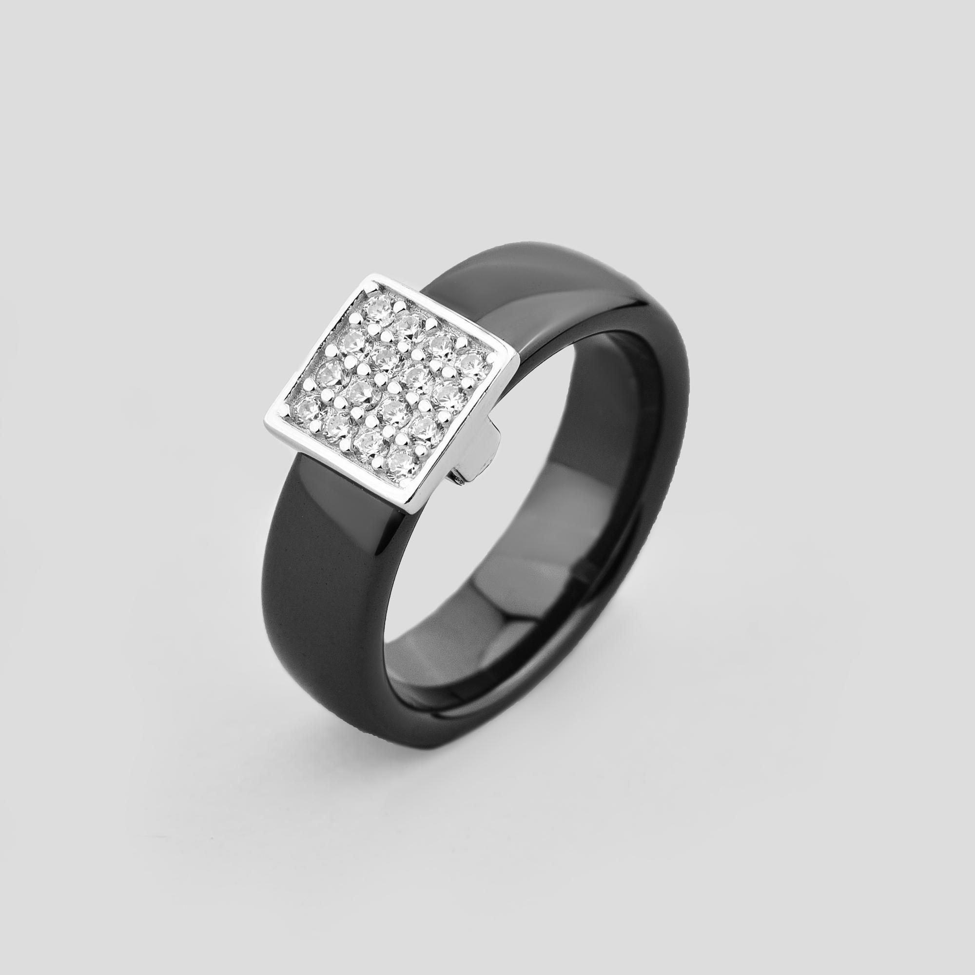 Серебряное кольцо Minimal Афины р. 19 (16461)