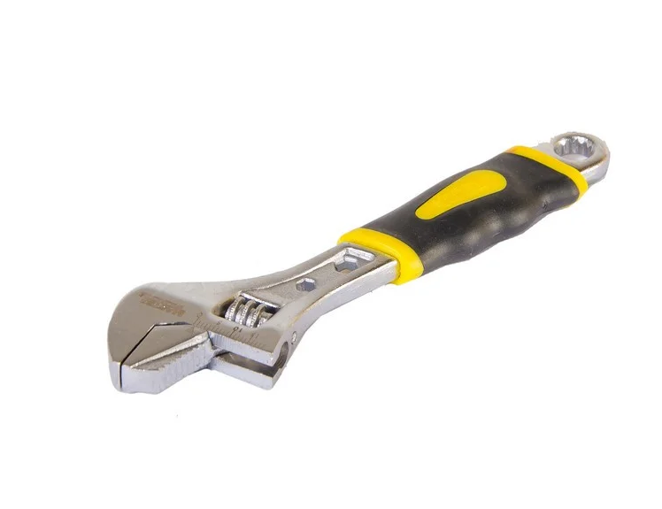 Ключ розвідний Mastertool 0-24 мм із двокомпонентною ручкою переставна губка 150 мм (76-0421)