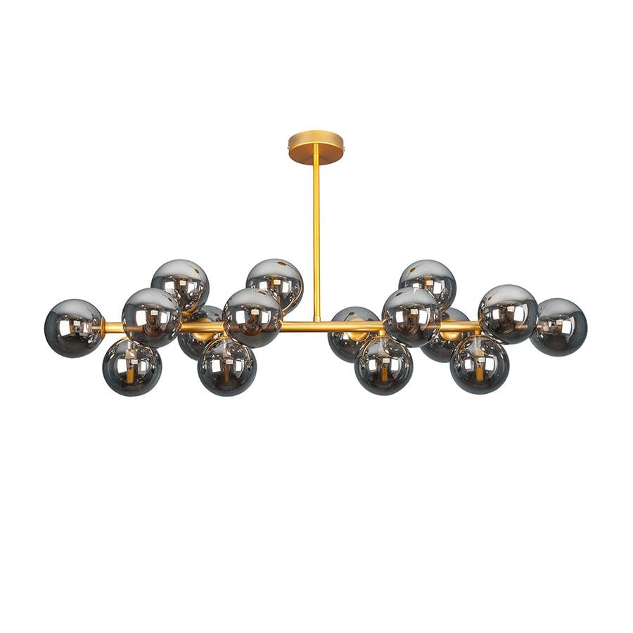 Люстра молекула стельова Levistella 7841020-16 DDG/BK плафони чорні Золотий 