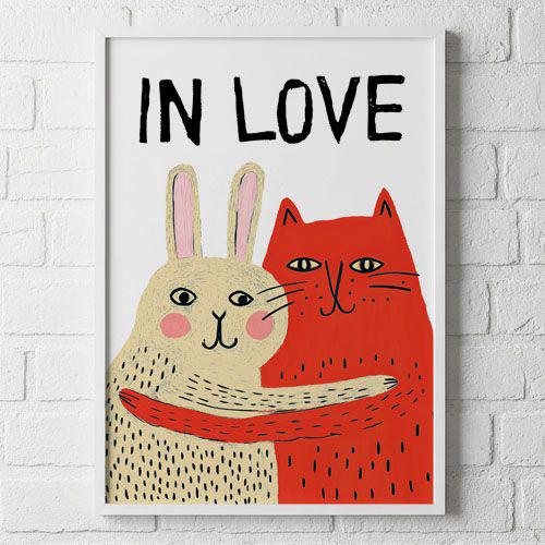 Постер в рамці In love A4 21x30 см (WMT4_26L012)