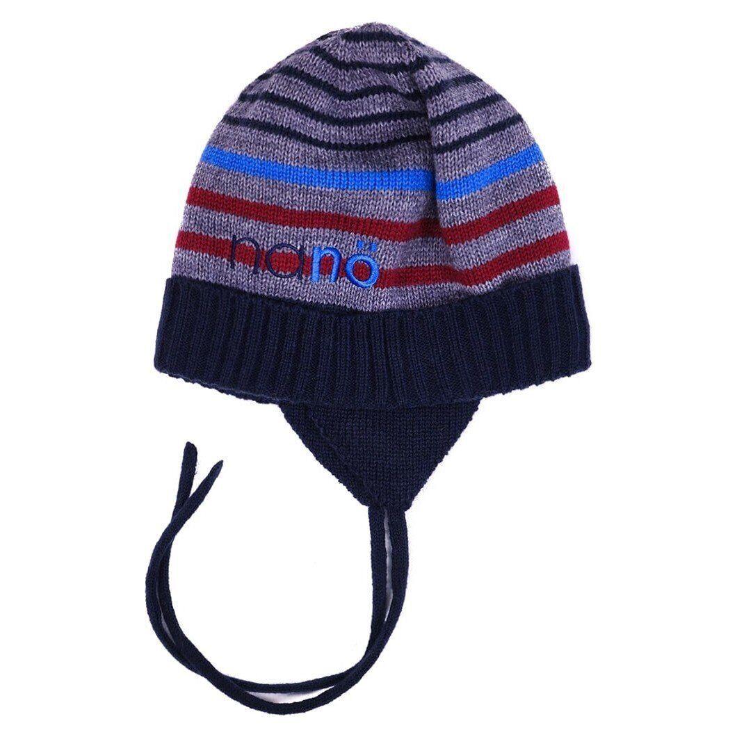 Шапка вязаная для мальчика Nano F16TC269 49-51 см Серо-синий (F16TC269-Graymix-2/3x)