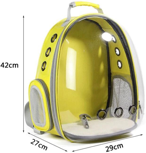 Рюкзак прозрачный Lollimeow для переноски домашних животных (DY-SN044) - фото 4 Рюкзак прозрачный Lollimeow для переноски домашних животных (DY-SN044) - фото 4