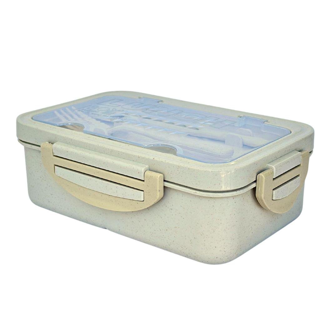 Ланч-бокс эко с тремя секциями и приборами 1000 мл (2239) - фото 1 Ланч-бокс эко с тремя секциями и приборами 1000 мл (2239) - фото 1