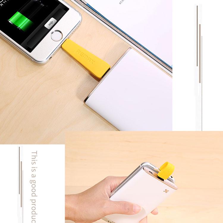 Кабель Remax RC-024i USB Lightning Portable 7 см Жовтий (2000700000810) - фото 5