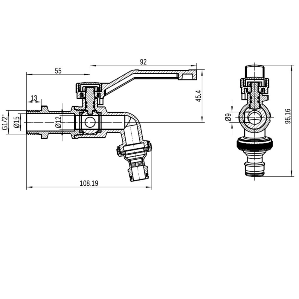 Кран кульовий для поливу Thermo Alliance Forte 1/2"З з антизамерзанням Antifrost ручка-важіль (SD00054680) - фото 6 Кран кульовий для поливу Thermo Alliance Forte 1/2"З з антизамерзанням Antifrost ручка-важіль (SD00054680) - фото 6