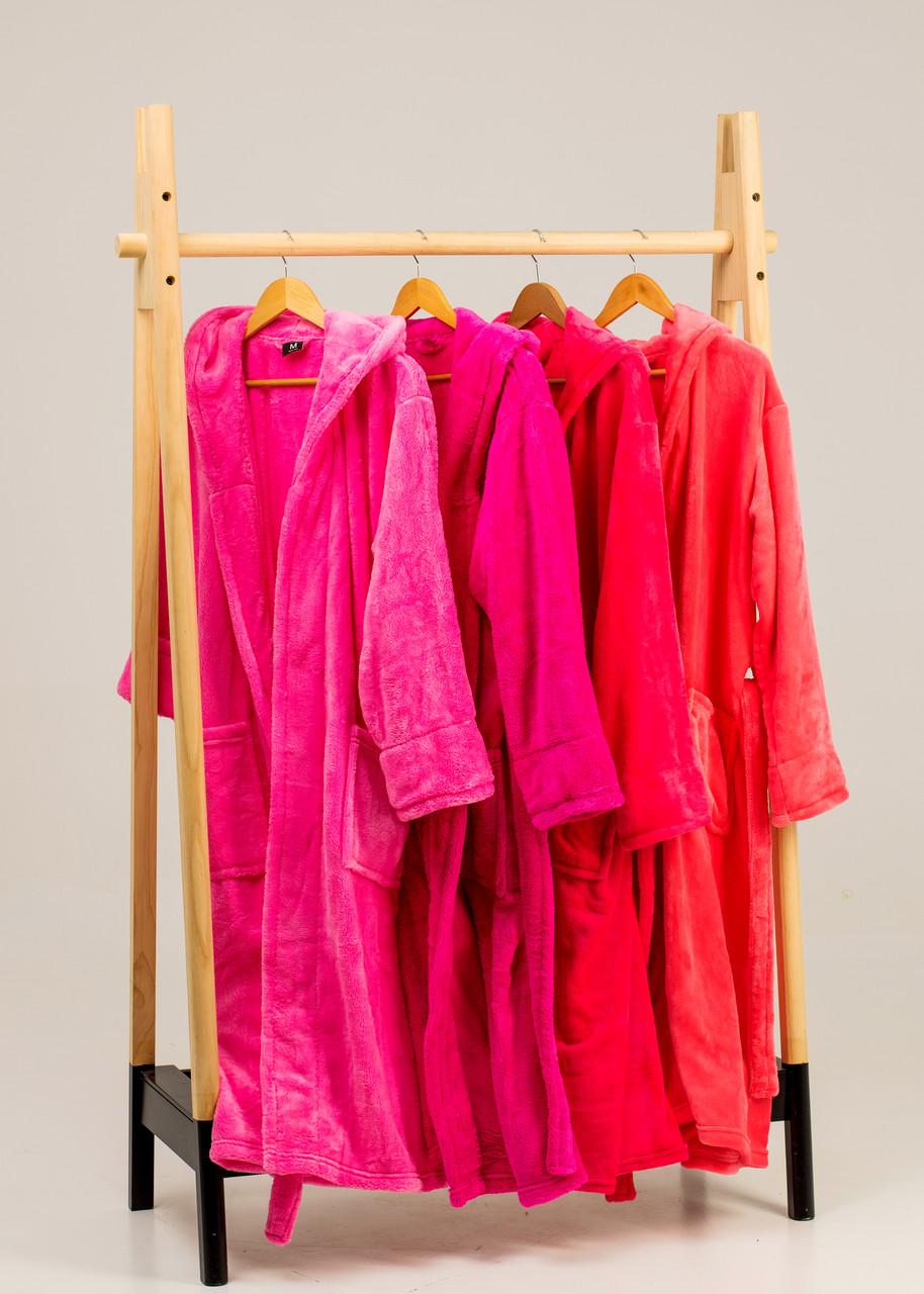 Халат женский на запах с капюшоном махровый 2 кармана S Розовый (46) - фото 10 Халат женский на запах с капюшоном махровый 2 кармана S Розовый (46) - фото 10