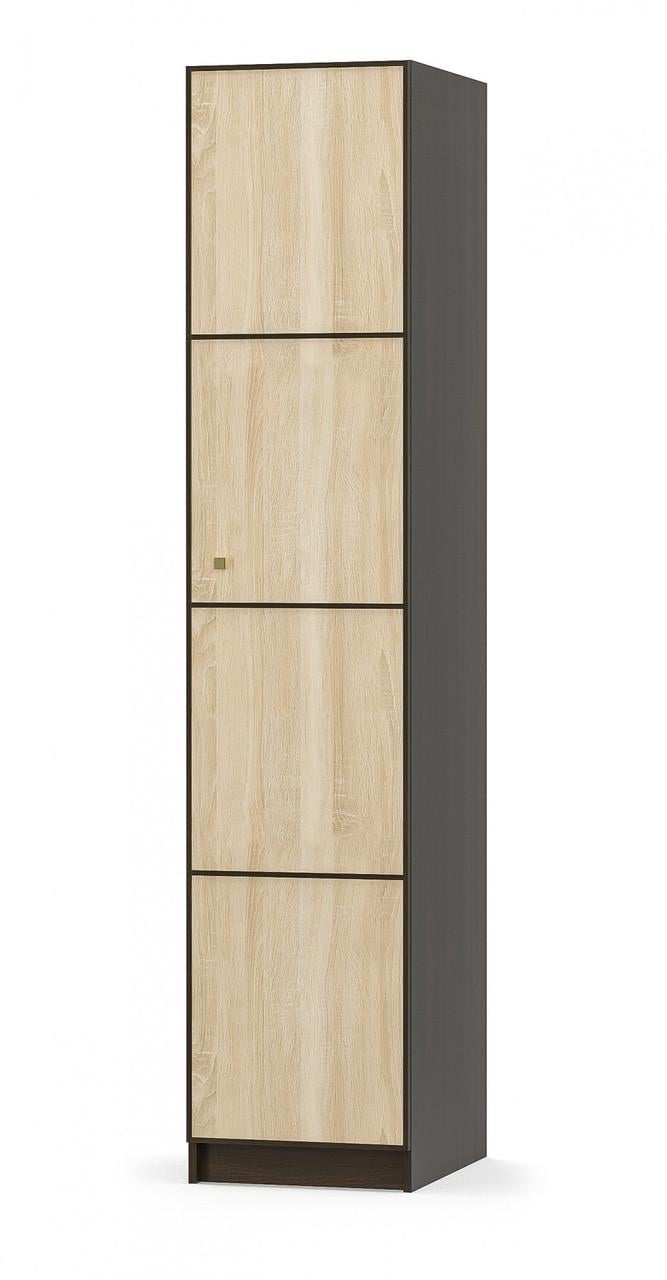 Пенал Мебель-Сервіс 1Д Fantasy 450х561х2160 мм Венге темний/Дуб самоа (28106333)