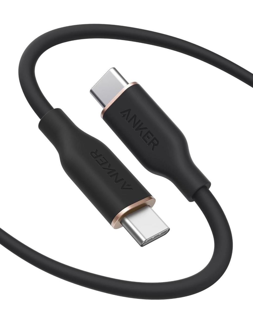 Кабель USB Type-C Anker 643 PowerLine III USB-C to USB-C 100W Flow Silicone 0,9 м Black