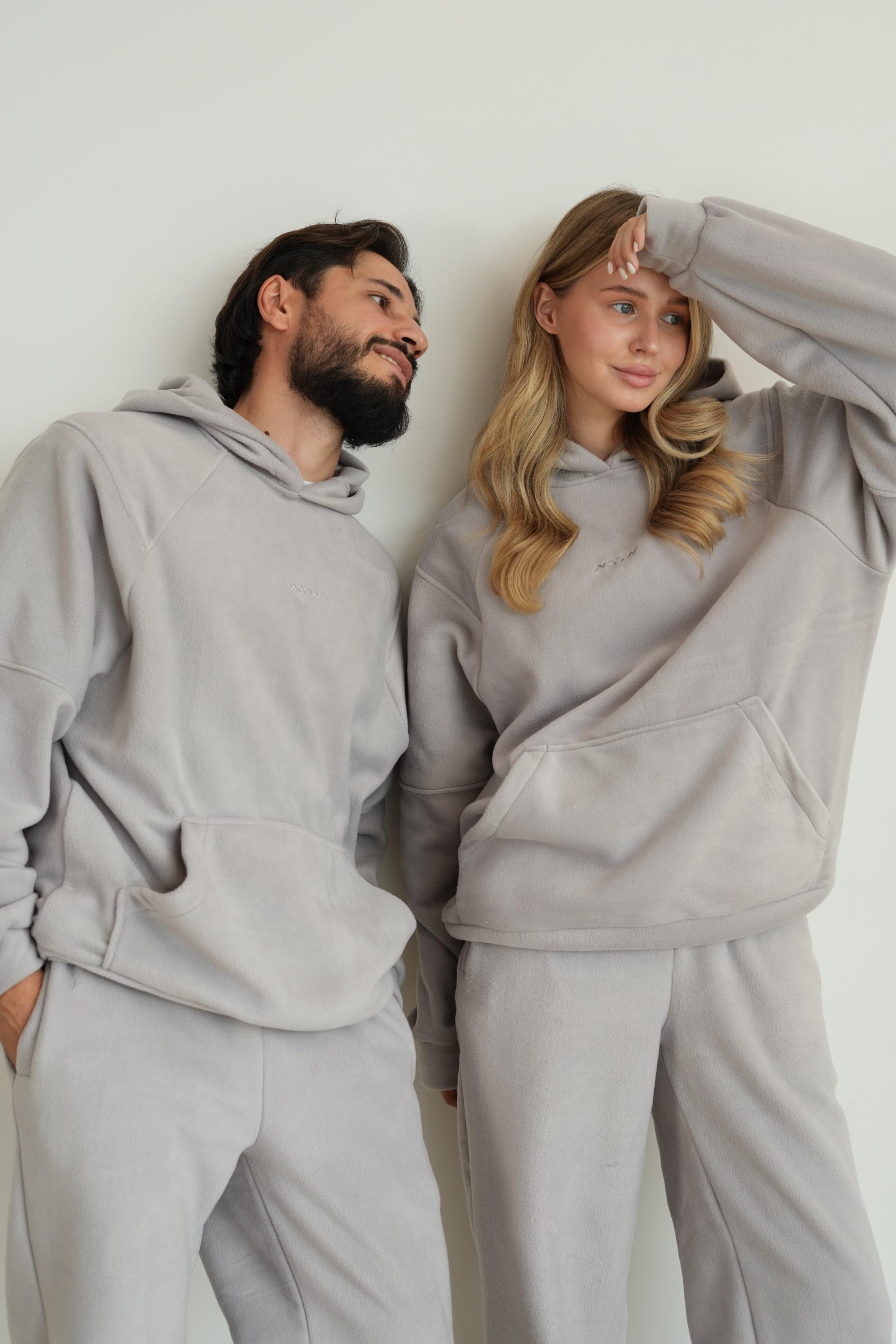 Костюм флісовий BASE S/M Світло-сірий (10204SM) - фото 4 Костюм флісовий BASE S/M Світло-сірий (10204SM) - фото 4