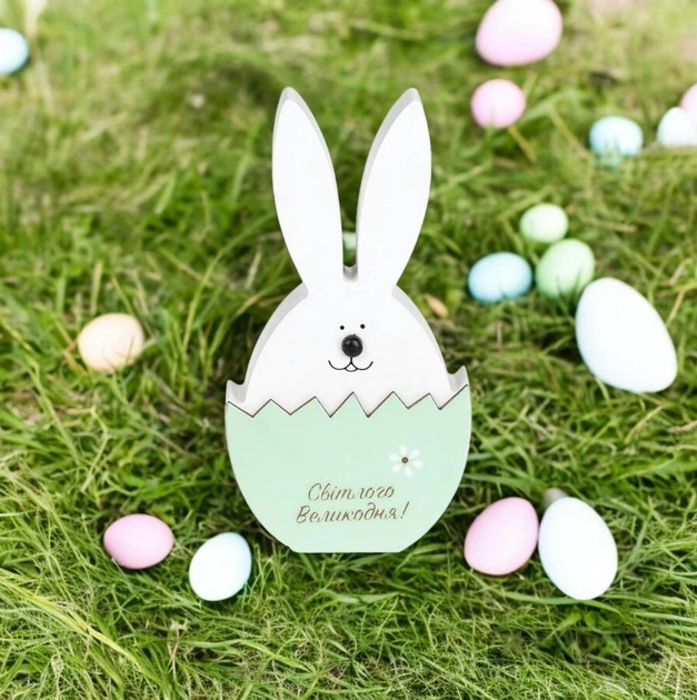 Фигурка деревянная кролик пасхальный (738-714)